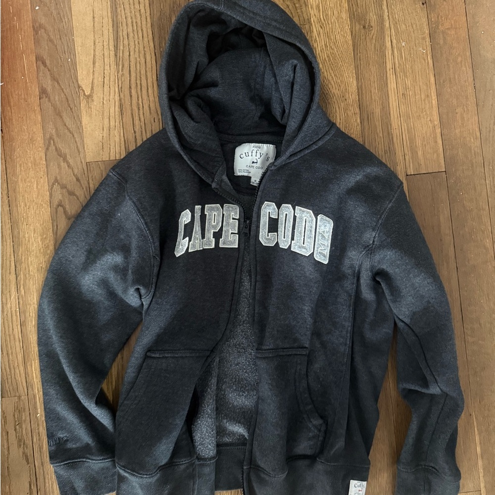 Kids Black Hoodie - Cape Cod Design